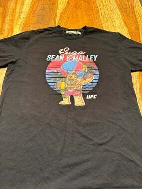500 LEVEL Sean O'Malley UFC World Champion Cartoon Graphic T-Shirt large